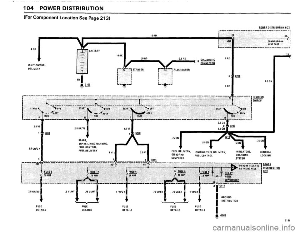BMW 325e 1985 E30 Electrical Troubleshooting Manual 