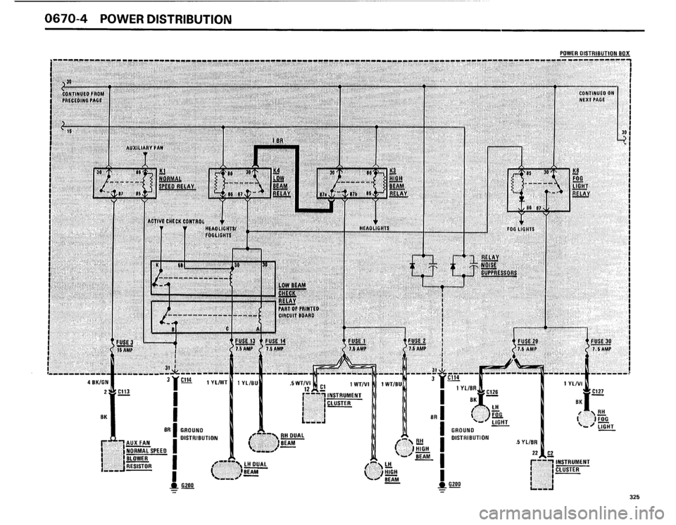 BMW 325i 1986 E30 Electrical Troubleshooting Manual 