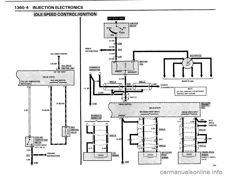 BMW 325i 1986 E30 Electrical Troubleshooting Manual 