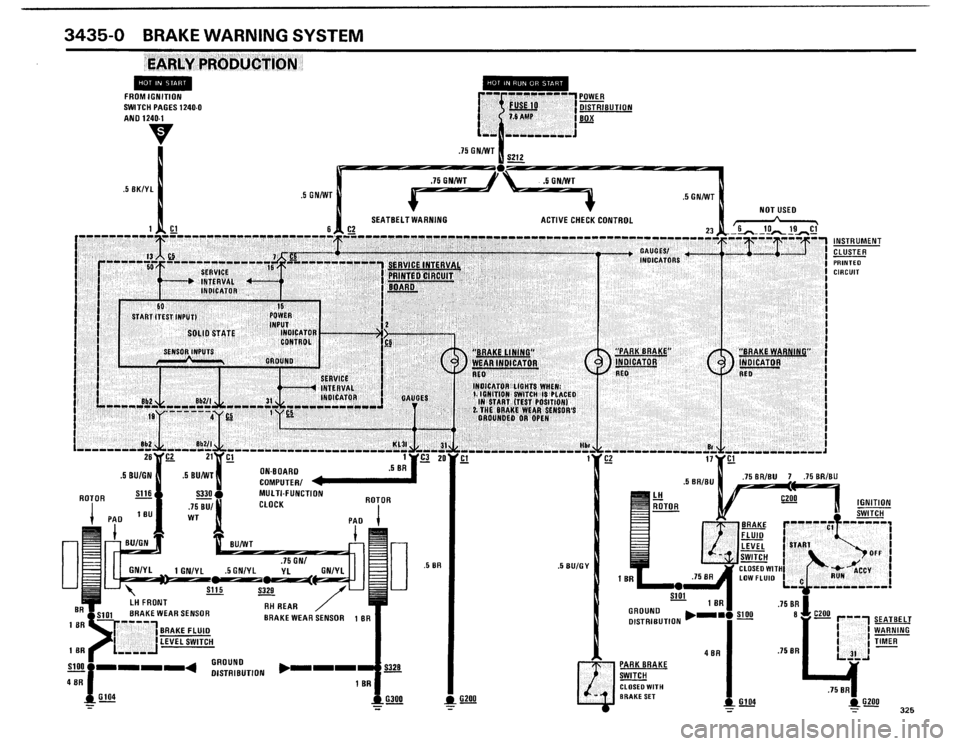 BMW 325i 1986 E30 Electrical Troubleshooting Manual 