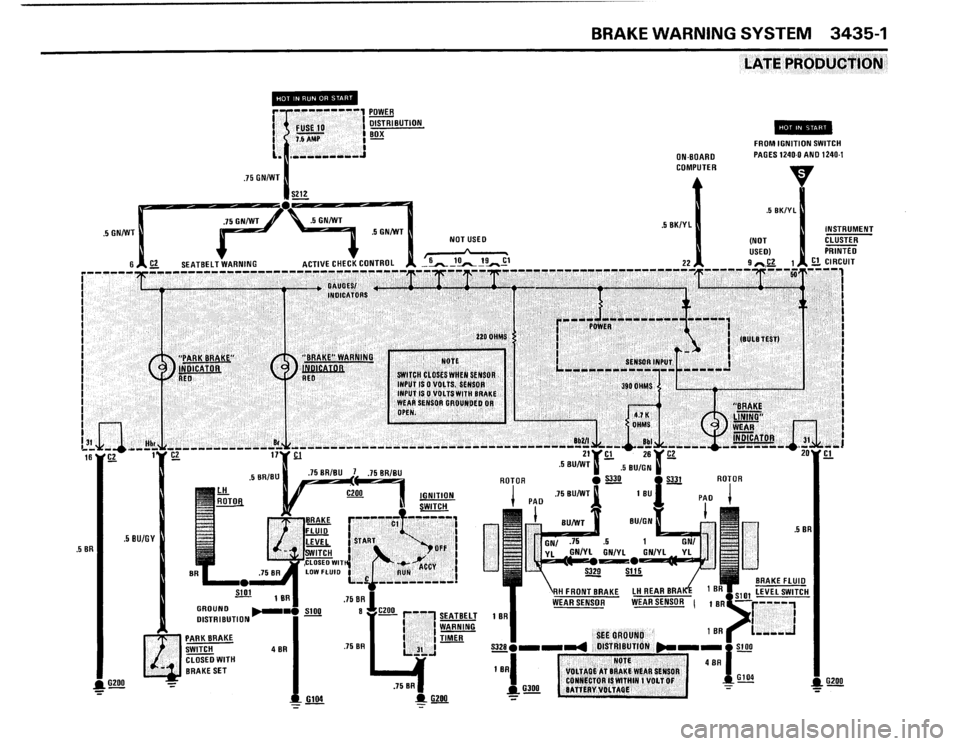 BMW 325i 1986 E30 Electrical Troubleshooting Manual 
