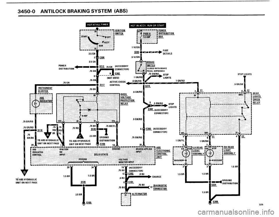BMW 325i 1986 E30 Electrical Troubleshooting Manual 