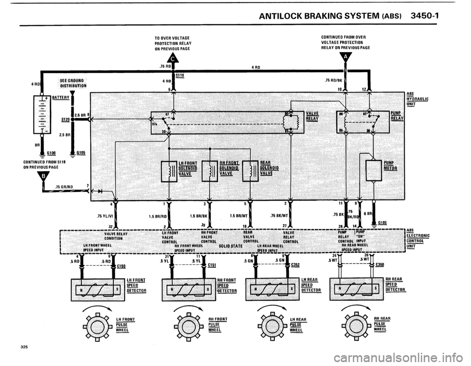 BMW 325i 1986 E30 Electrical Troubleshooting Manual 