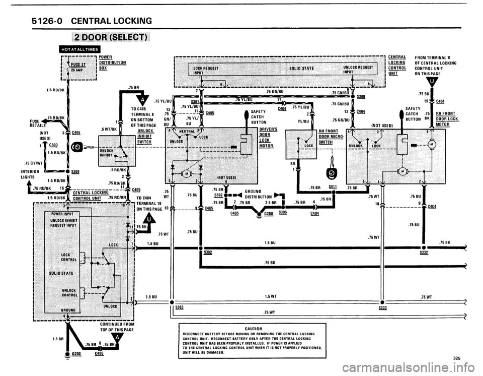 BMW 325i 1986 E30 Electrical Troubleshooting Manual 