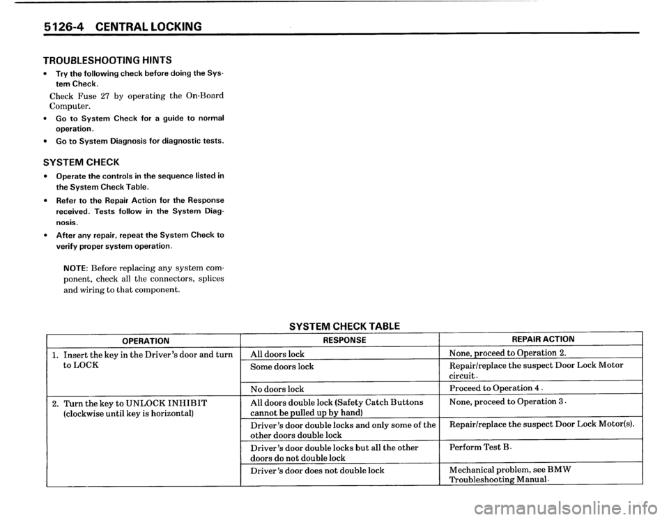 BMW 325i 1986 E30 Electrical Troubleshooting Manual 