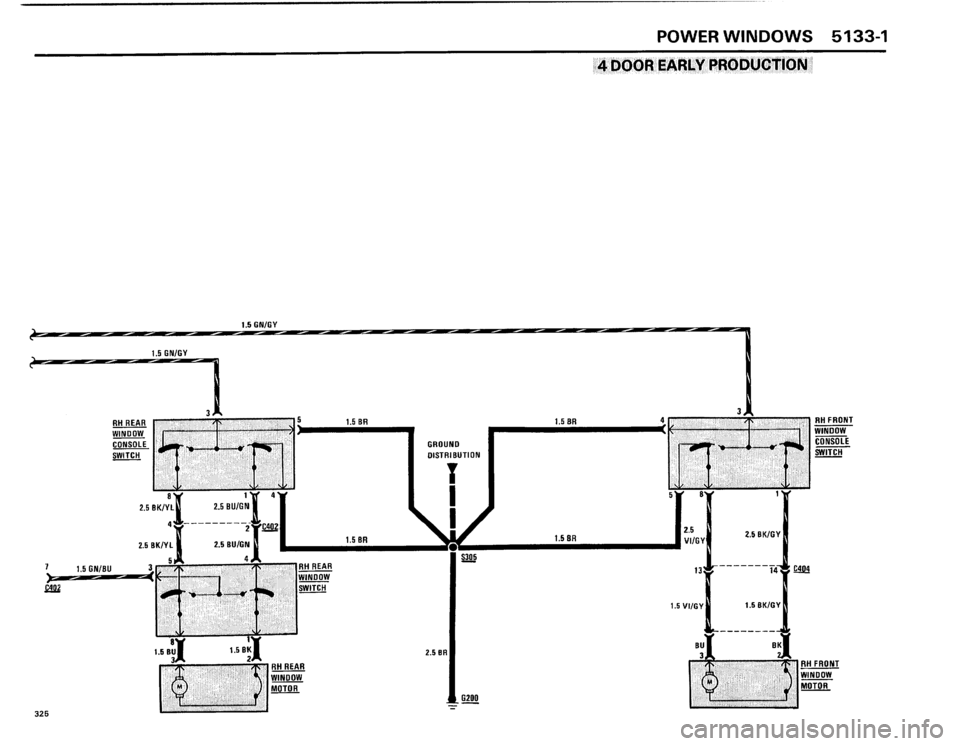 BMW 325i 1986 E30 Electrical Troubleshooting Manual 