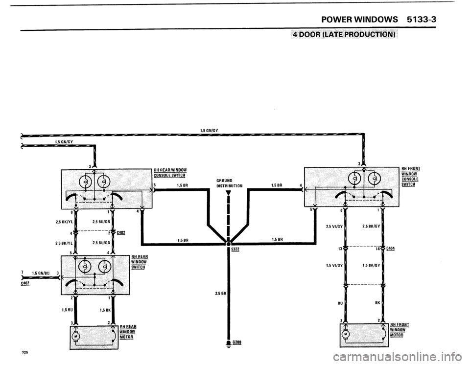 BMW 325i 1986 E30 Electrical Troubleshooting Manual 