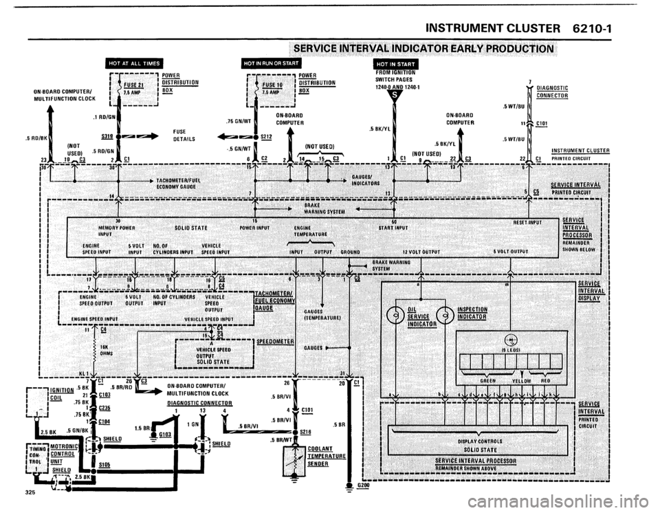 BMW 325i 1986 E30 Electrical Troubleshooting Manual 