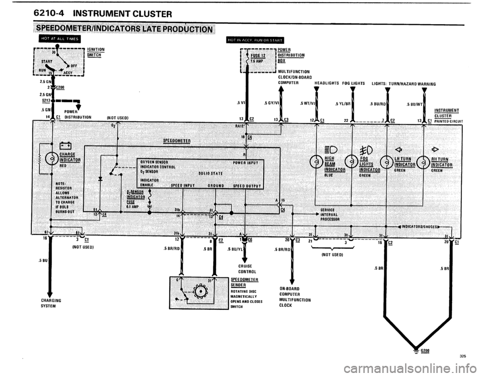 BMW 325i 1986 E30 Electrical Troubleshooting Manual 