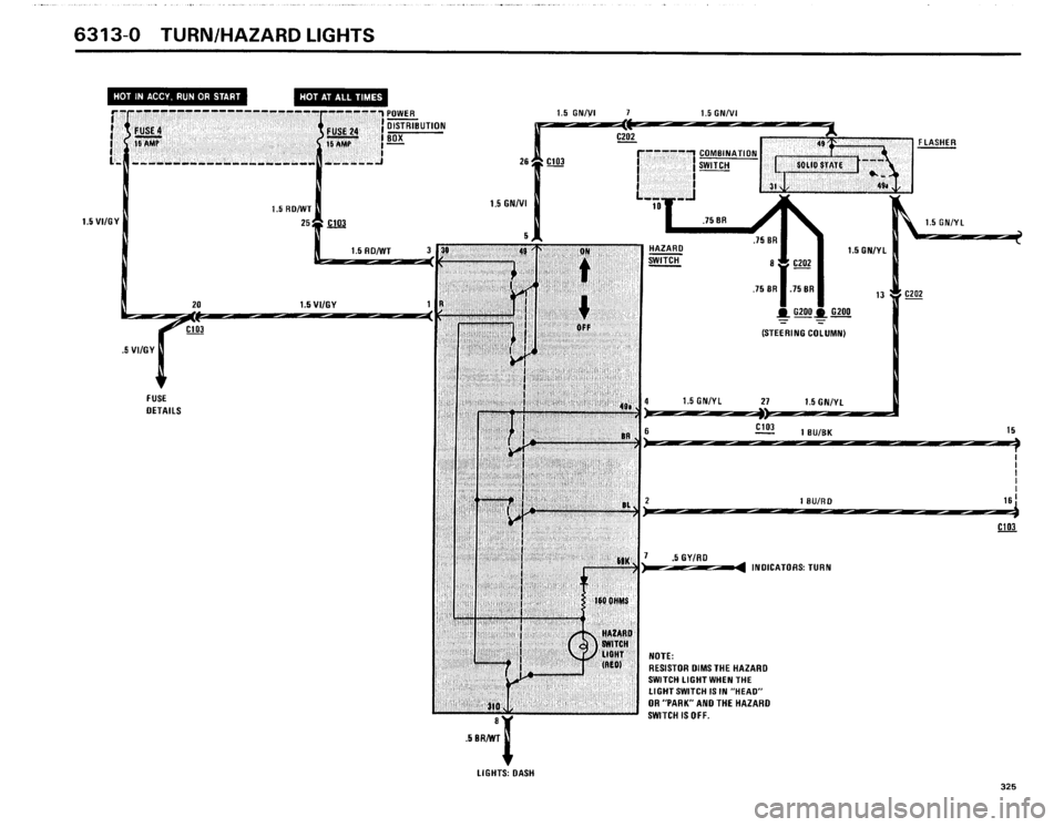 BMW 325i 1986 E30 Electrical Troubleshooting Manual 