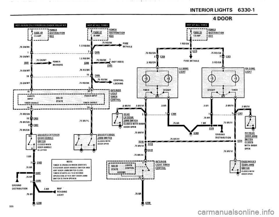 BMW 325i 1986 E30 Electrical Troubleshooting Manual 
