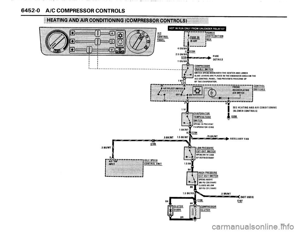 BMW 325i 1986 E30 Electrical Troubleshooting Manual 