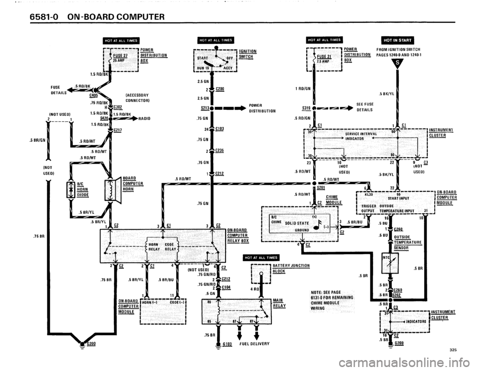 BMW 325i 1986 E30 Electrical Troubleshooting Manual 