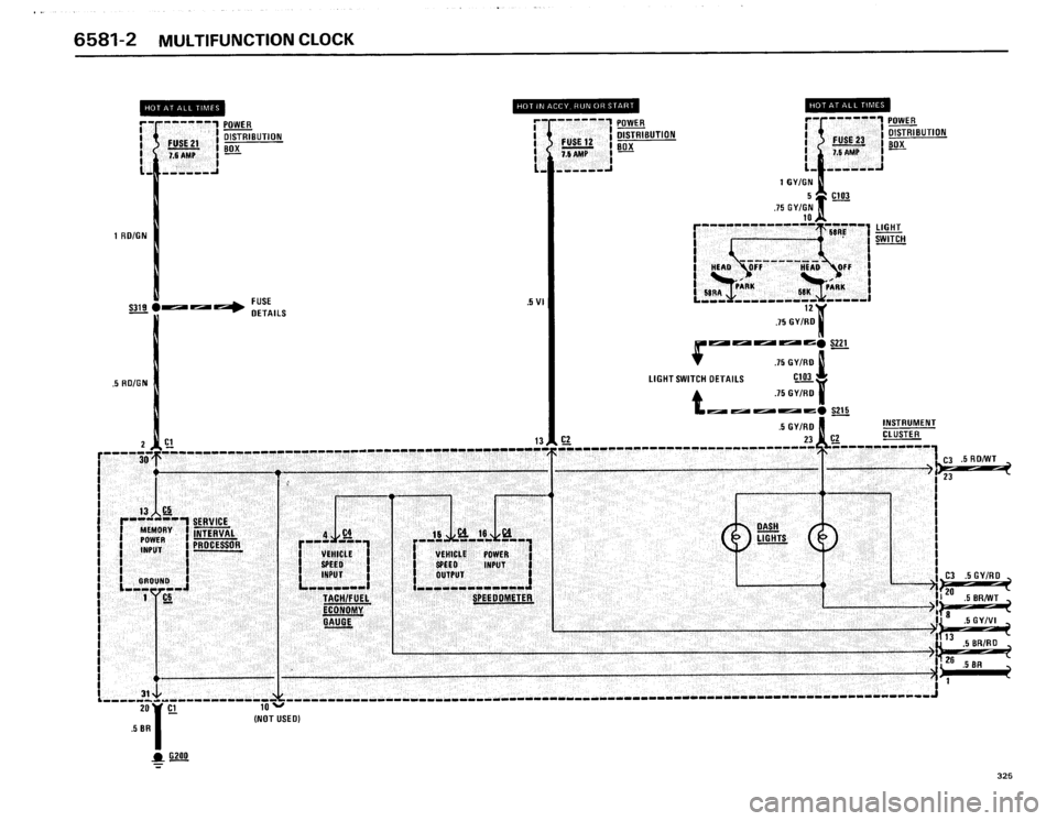 BMW 325i 1986 E30 Electrical Troubleshooting Manual 
