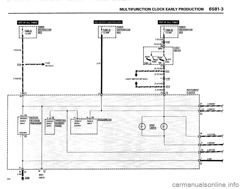 BMW 325i 1986 E30 Electrical Troubleshooting Manual 