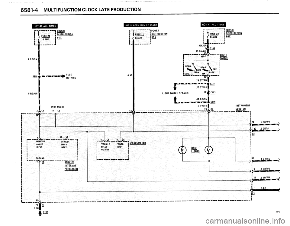BMW 325i 1986 E30 Electrical Troubleshooting Manual 