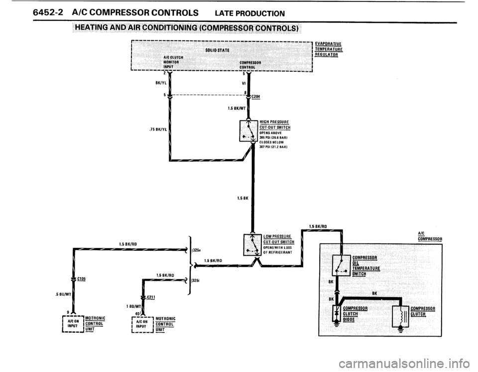 BMW 325i 1987 E30 Electrical Troubleshooting Manual 