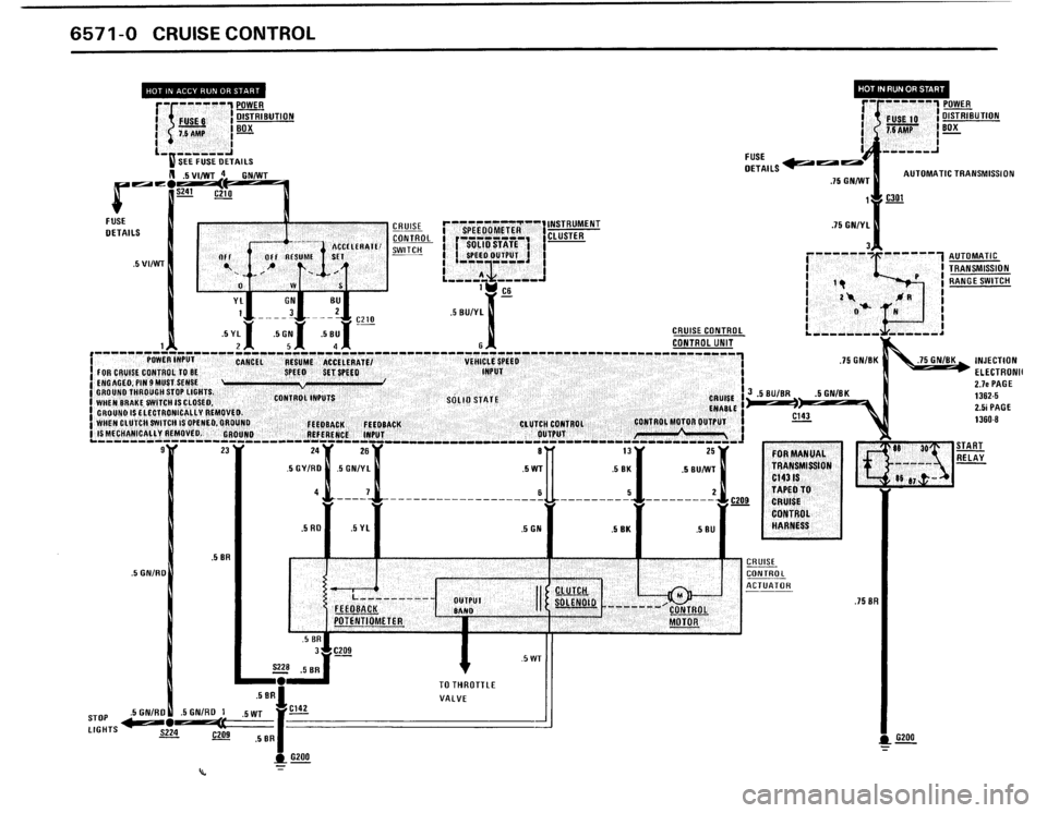 BMW 325i 1987 E30 Electrical Troubleshooting Manual 