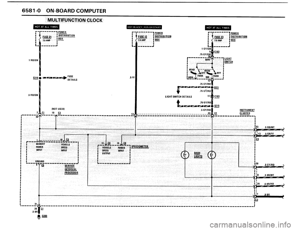 BMW 325i 1987 E30 Electrical Troubleshooting Manual 