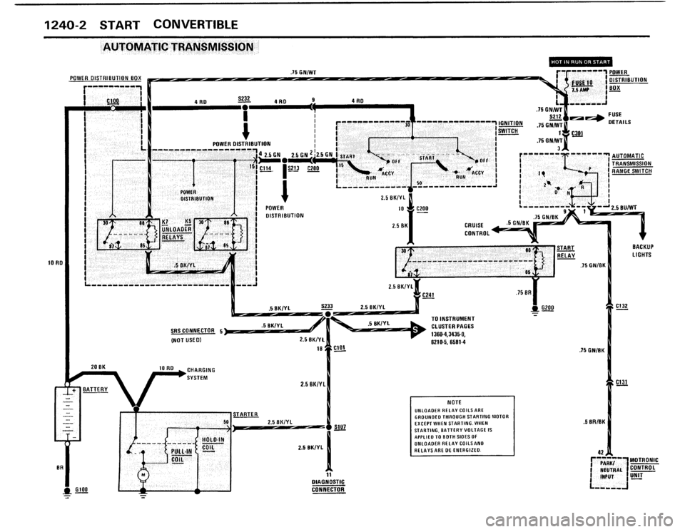 BMW 325i 1987 E30 Electrical Troubleshooting Manual 