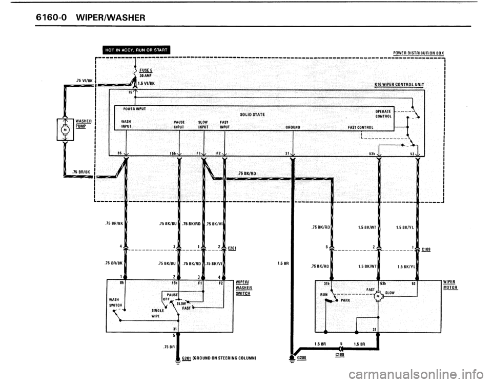 BMW 325i 1987 E30 Electrical Troubleshooting Manual 