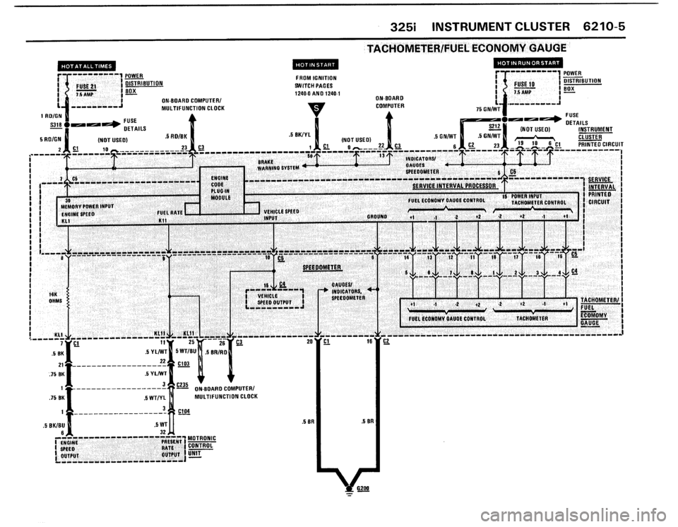 BMW 325i 1987 E30 Electrical Troubleshooting Manual 