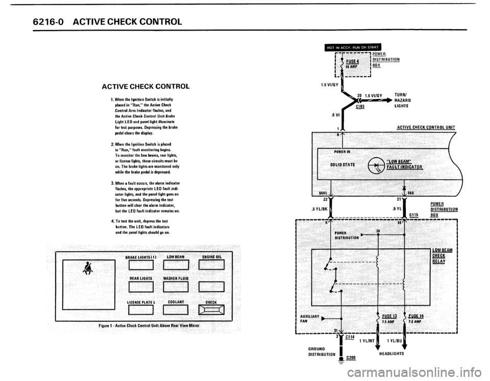 BMW 325i 1987 E30 Electrical Troubleshooting Manual 