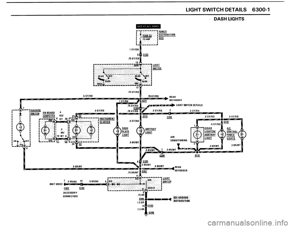 BMW 325i 1987 E30 Electrical Troubleshooting Manual 