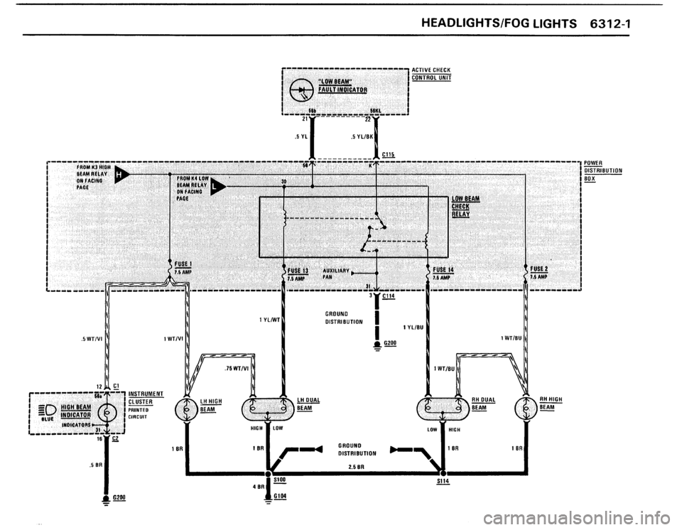 BMW 325i 1987 E30 Electrical Troubleshooting Manual 