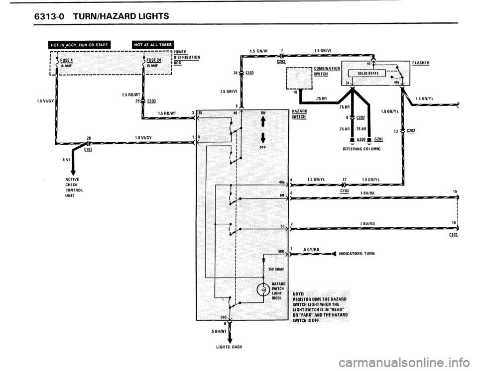 BMW 325i 1987 E30 Electrical Troubleshooting Manual 