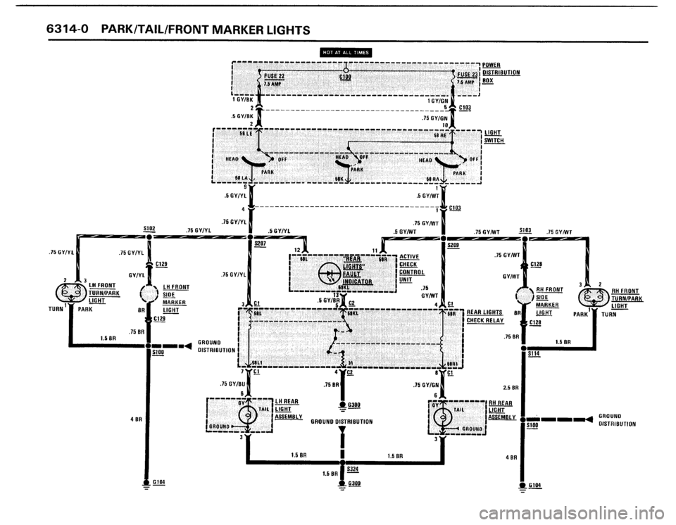 BMW 325i 1987 E30 Electrical Troubleshooting Manual 
