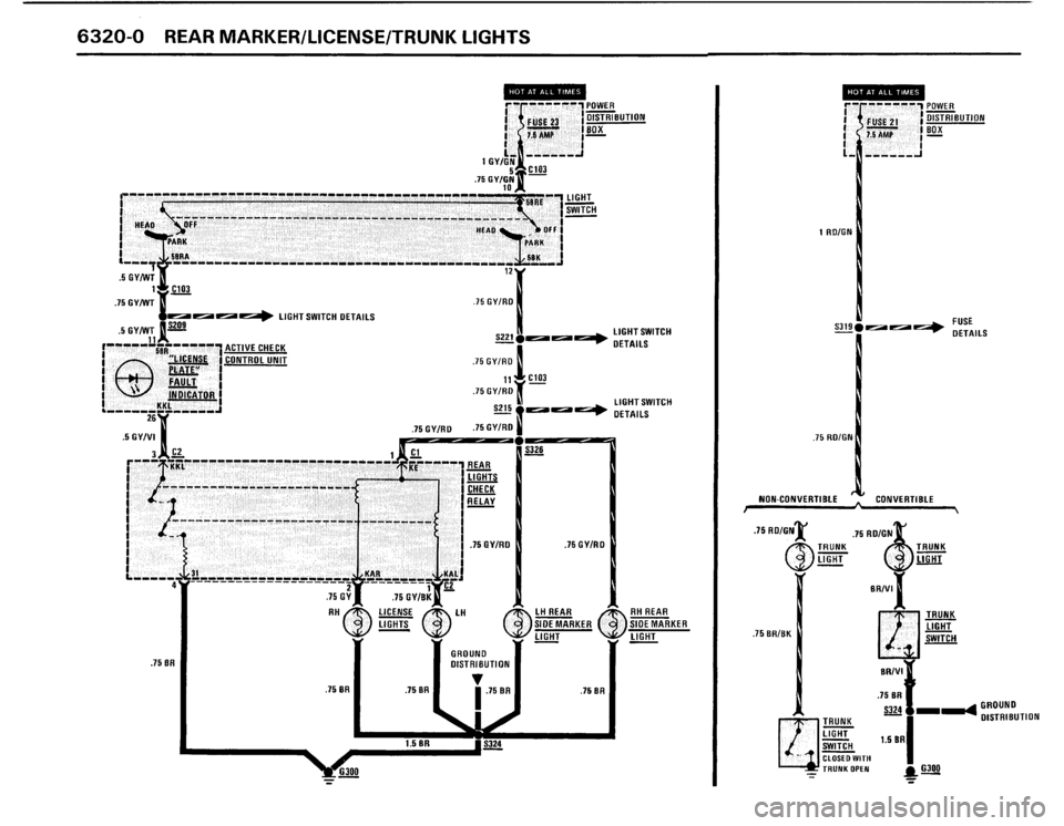 BMW 325i 1987 E30 Electrical Troubleshooting Manual 