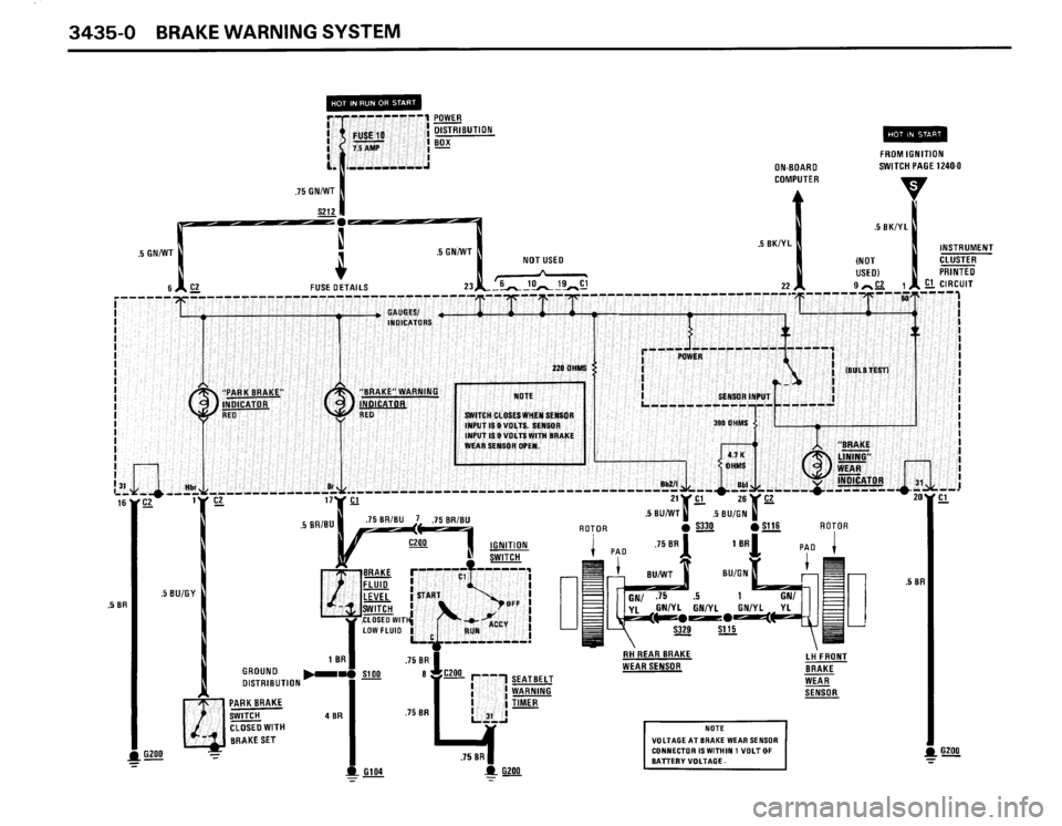 BMW M3 1987 E30 Electrical Troubleshooting Manual 