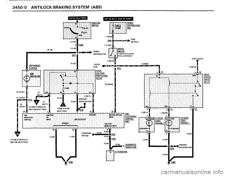 BMW M3 1987 E30 Electrical Troubleshooting Manual 