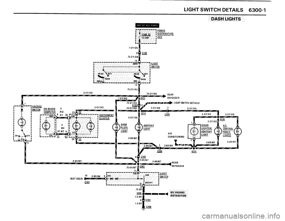 BMW M3 1987 E30 Electrical Troubleshooting Manual 