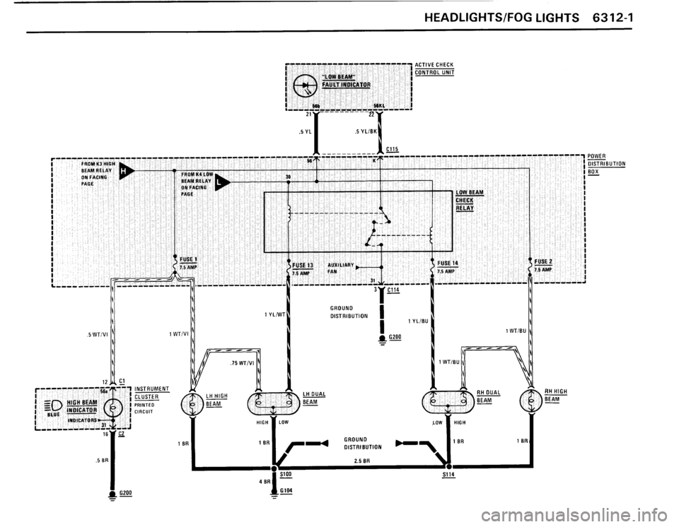 BMW M3 1987 E30 Electrical Troubleshooting Manual 