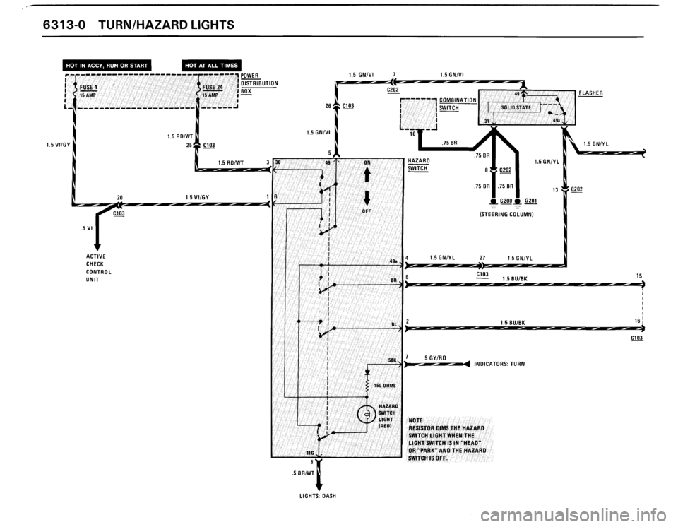 BMW M3 1987 E30 Electrical Troubleshooting Manual 