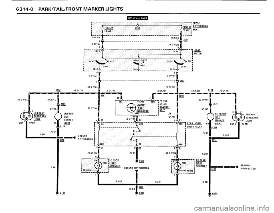 BMW M3 1987 E30 Electrical Troubleshooting Manual 
