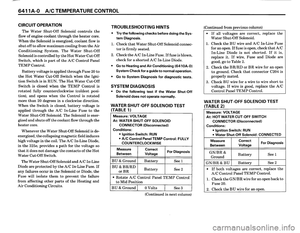 BMW M3 1987 E30 Electrical Troubleshooting Manual 