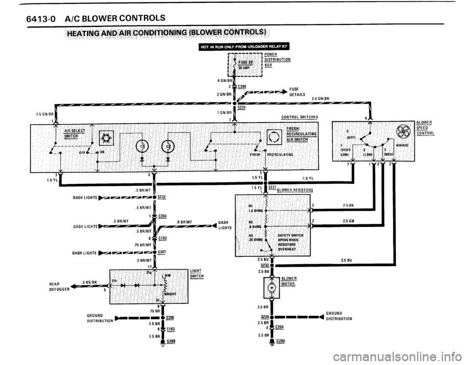 BMW M3 1987 E30 Electrical Troubleshooting Manual 