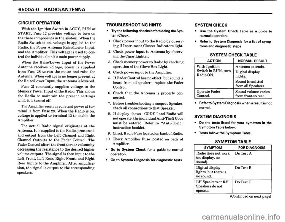 BMW M3 1987 E30 Electrical Troubleshooting Manual 