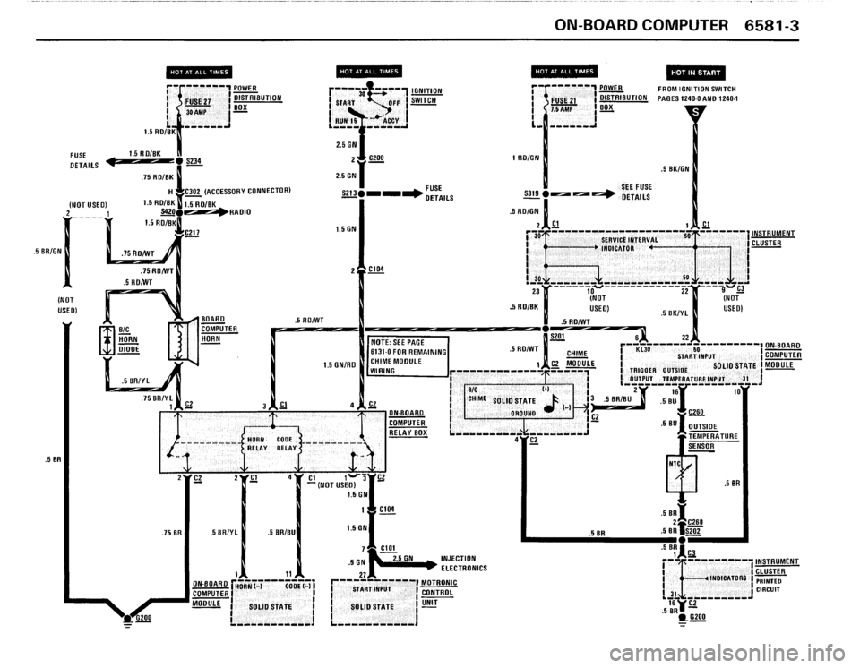BMW 325i 1988 E30 Electrical Troubleshooting Manual 