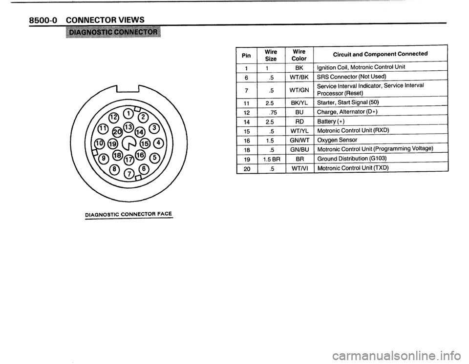 BMW 325i 1988 E30 Electrical Troubleshooting Manual 