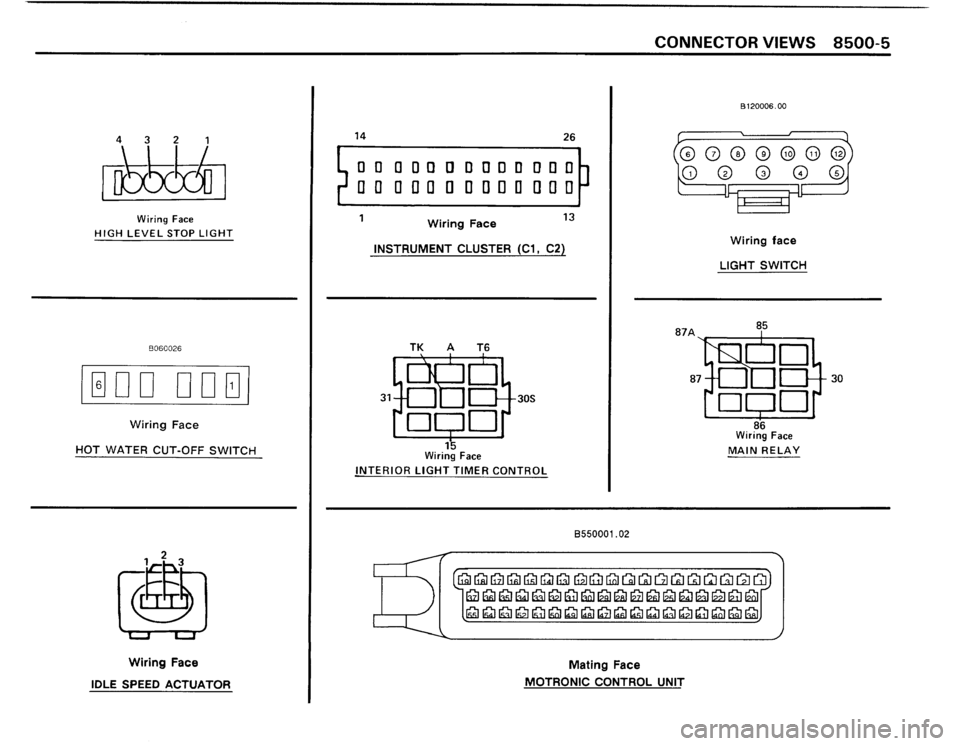 BMW 325i 1988 E30 Electrical Troubleshooting Manual 