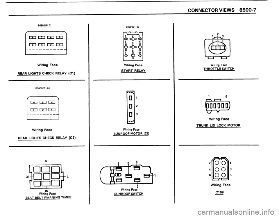 BMW 325i 1988 E30 Electrical Troubleshooting Manual 