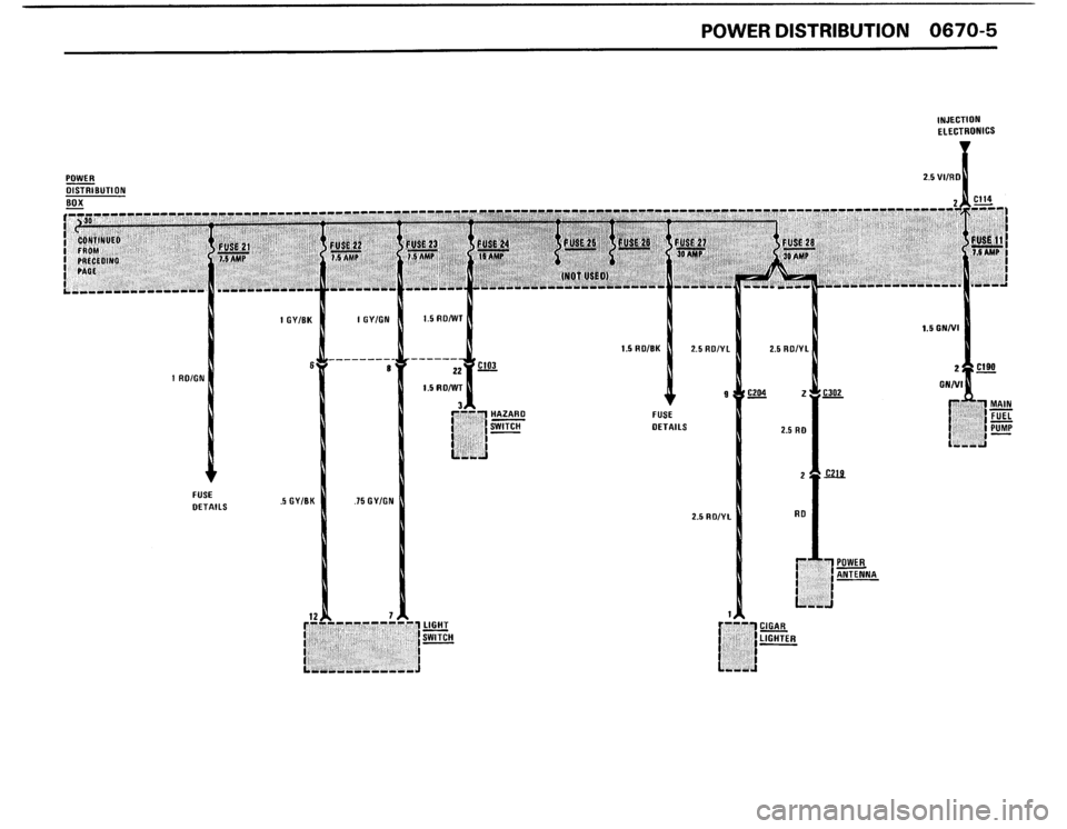BMW 325i 1988 E30 Electrical Troubleshooting Manual 