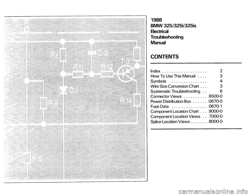 BMW 325i 1988 E30 Electrical Troubleshooting Manual 