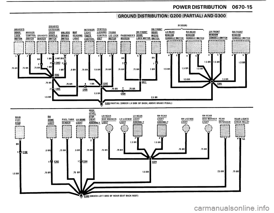 BMW 325i 1988 E30 Electrical Troubleshooting Manual 