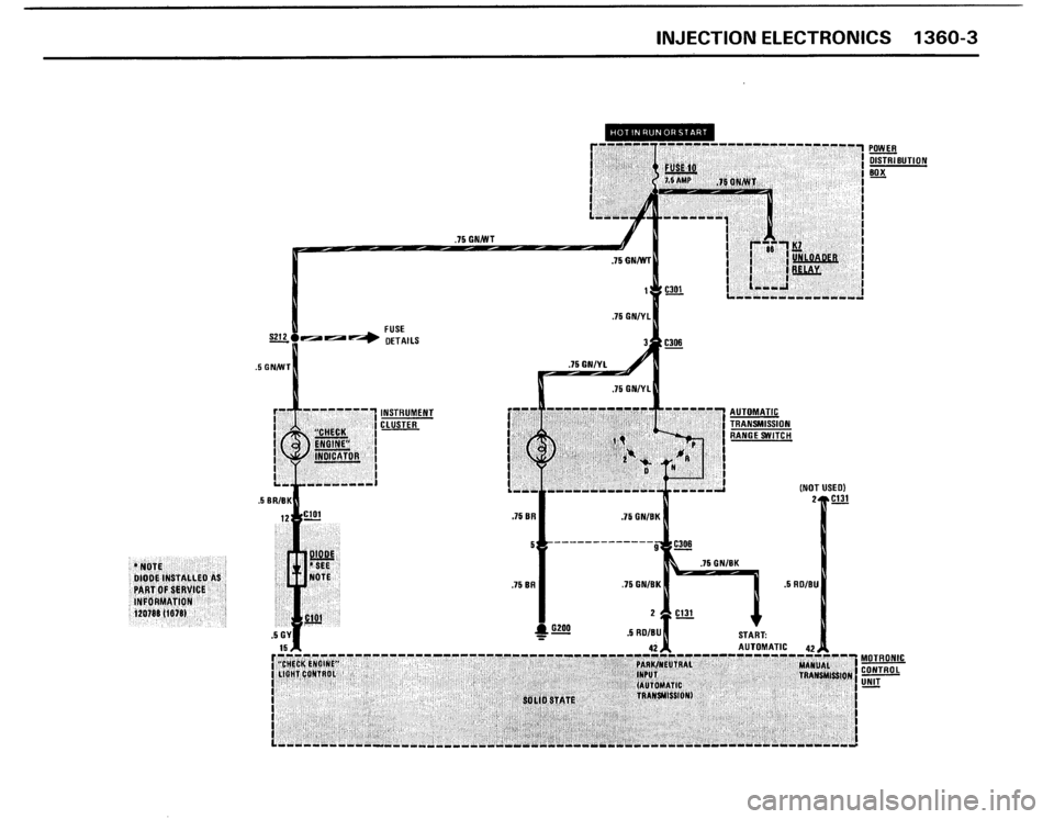 BMW 325i 1988 E30 Electrical Troubleshooting Manual 