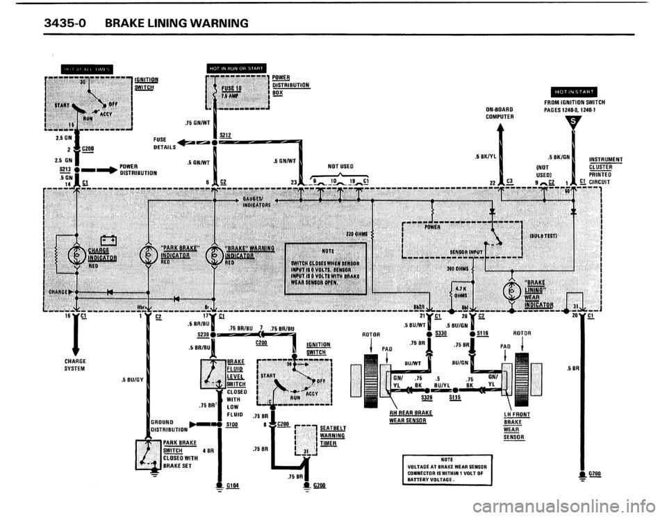 BMW 325i 1988 E30 Electrical Troubleshooting Manual 